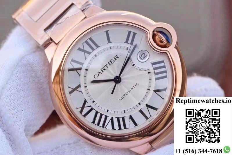 Ballon Bleu De Cartier 42Mm W69006Z2 V9 Factory White Textured Dial-Rep Time Watches