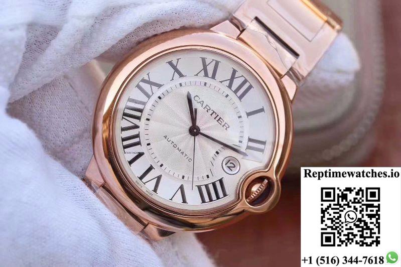 Ballon Bleu De Cartier 42Mm W69006Z2 V9 Factory White Textured Dial-Rep Time Watches