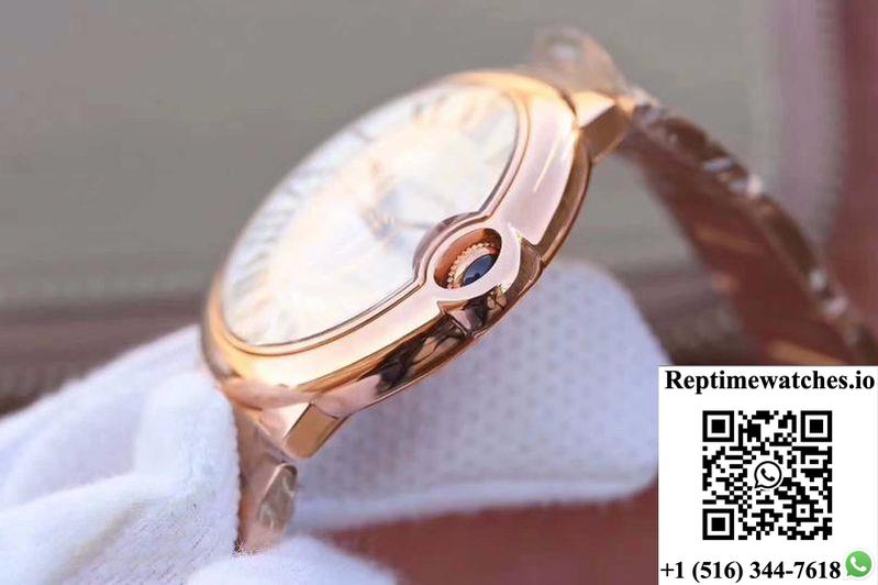 Ballon Bleu De Cartier 42Mm W69006Z2 V9 Factory White Textured Dial-Rep Time Watches