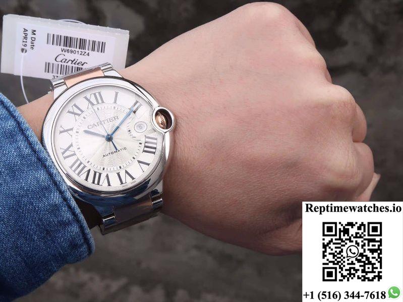 Ballon Bleu De Cartier 42Mm W69009Z3 V6 Factory White Dial-Rep Time Watches