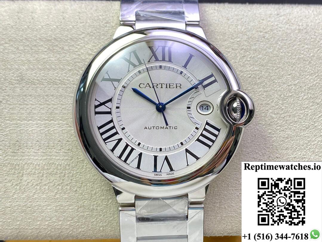 Ballon Bleu De Cartier 42Mm W69012Z4 3K Factory White Dial-Rep Time Watches