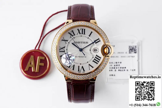Ballon Bleu De Cartier 42MM WE9007Z3 AF Factory Diamond Bezel - Watches