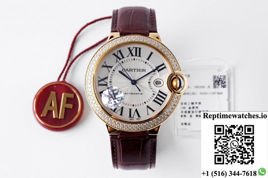 Ballon Bleu De Cartier 42Mm We9007Z3 Af Factory Diamond Bezel-Rep Time Watches