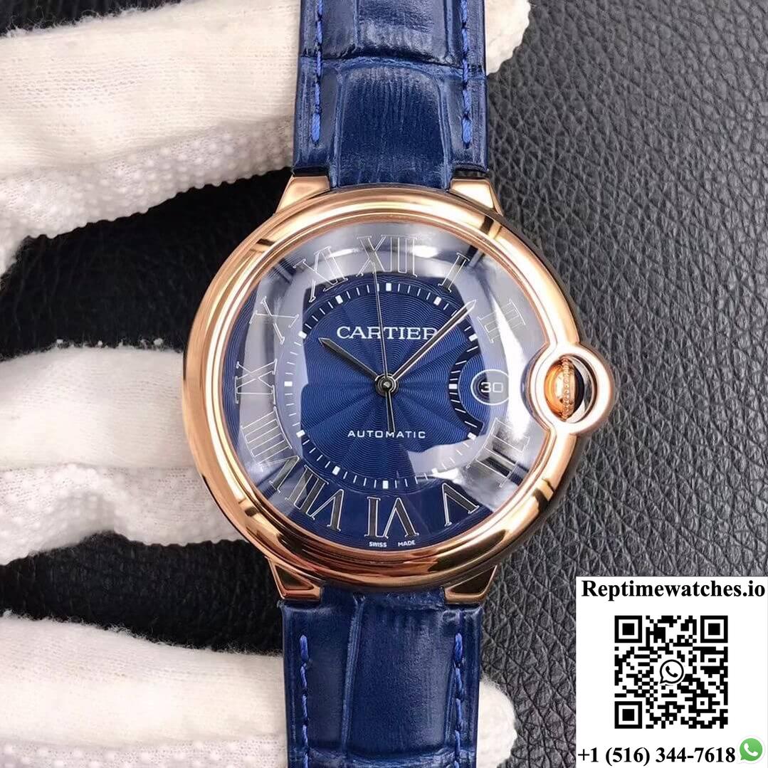 Ballon Bleu De Cartier 42Mm Wgbb0036 V6 Factory Blue Dial-Rep Time Watches