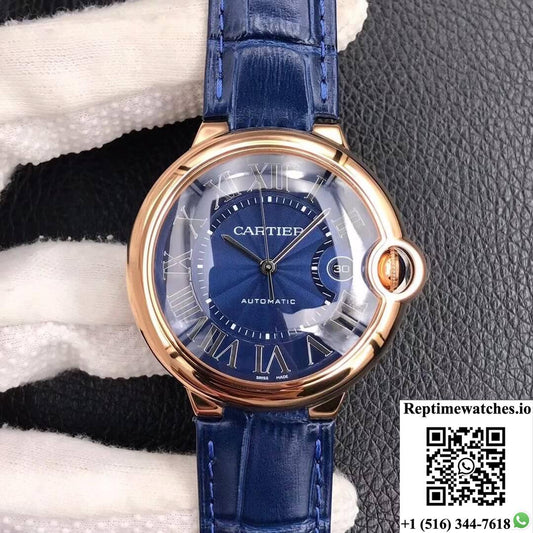 Ballon Bleu De Cartier 42Mm Wgbb0036 V6 Factory Blue Dial-Rep Time Watches