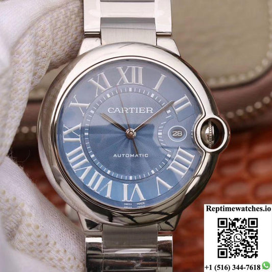 Ballon Bleu De Cartier 42Mm Wsbb0025 V9 Factory Blue Dial-Rep Time Watches