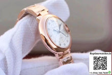 Ballon Bleu De Cartier Ladies 33 WE902062 V9 Factory White Textured Dial - Watches