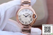 Ballon Bleu De Cartier Ladies 33MM W6920068 V9 Factory White Textured Dial - Watches
