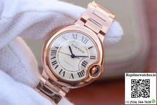 Ballon Bleu De Cartier Ladies 33MM W6920068 V9 Factory White Textured Dial - Watches