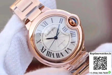 Ballon Bleu De Cartier Ladies 33MM W6920068 V9 Factory White Textured Dial - Watches