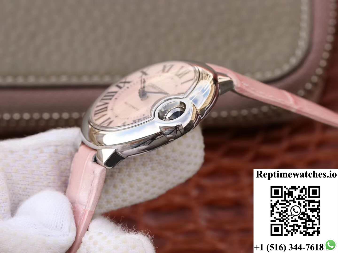 Ballon Bleu De Cartier Ladies 33Mm Wsbb0002 V6 Factory Pink Dial-Rep Time Watches