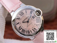 Ballon Bleu De Cartier Ladies 33MM WSBB0002 V6 Factory Pink Dial - Watches