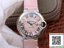 Ballon Bleu De Cartier Ladies 33MM WSBB0002 V6 Factory Pink Dial - Watches
