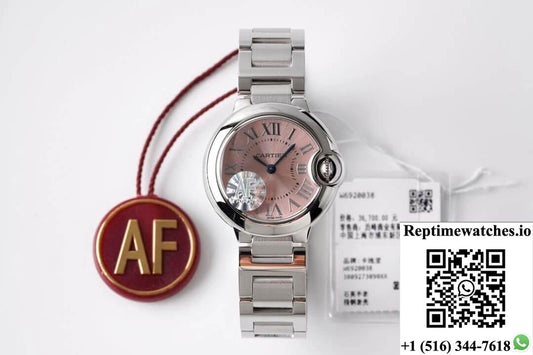 Ballon Bleu De Cartier Quartz 28Mm W6920038 Af Factory Pink Dial-Rep Time Watches