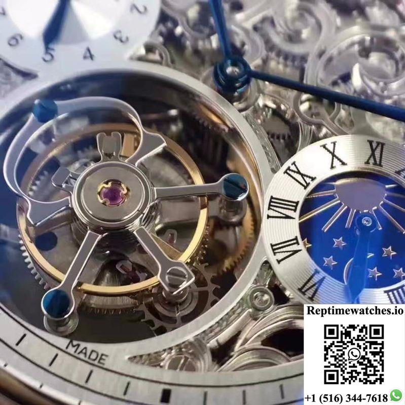 Ballon Bleu De Cartier Tourbillon Silver Dial-Rep Time Watches