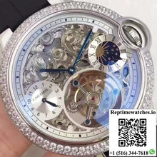 Ballon Bleu De Cartier Tourbillon Silver Dial - Watches