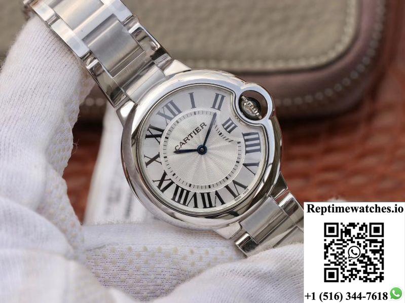 Ballon Bleu De Cartier V6 Factory Silver Dial-Rep Time Watches