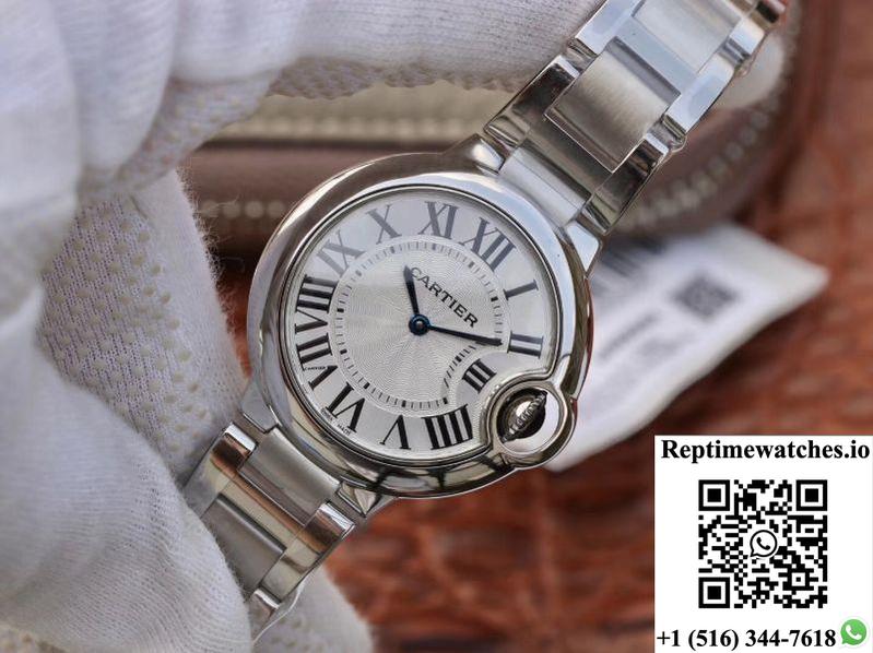Ballon Bleu De Cartier V6 Factory Silver Dial-Rep Time Watches