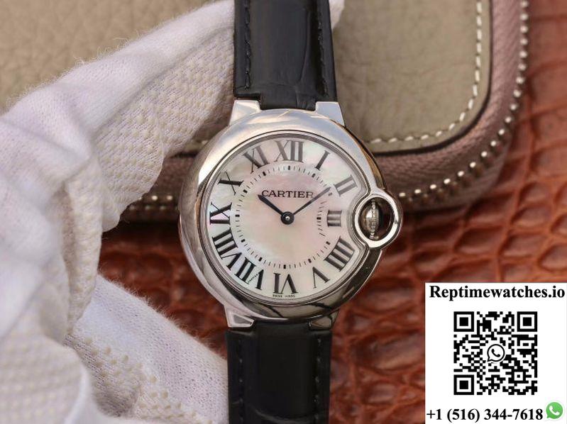 Ballon Bleu De Cartier V6 Factory White Dial-Rep Time Watches