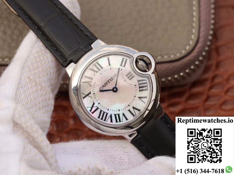 Ballon Bleu De Cartier V6 Factory White Dial-Rep Time Watches