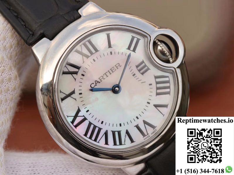 Ballon Bleu De Cartier V6 Factory White Dial-Rep Time Watches