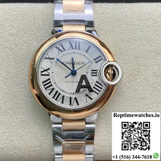 Ballon Bleu De Cartier W2BB0023 33MM V6 Factory Silver Dial AI Factory