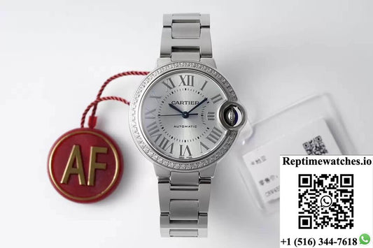 Ballon Bleu De Cartier W4Bb0028 33Mm Af Factory Diamond Bezel-Rep Time Watches