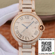 Ballon Bleu De Cartier W69006Z2 42mm TW Factory Rose Gold Diamonds Dial - Watches