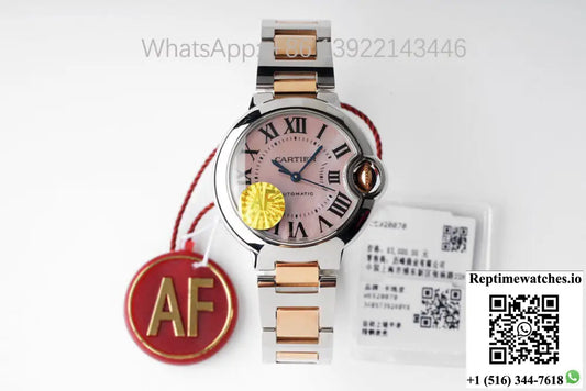 Ballon Bleu De Cartier W6920070 AF Factory Pink Mother-Of-Pearl Dial