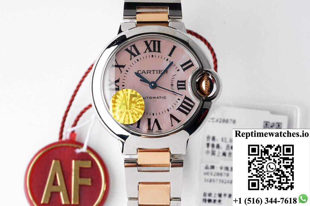 Ballon Bleu De Cartier W6920070 Af Factory Pink Mother-Of-Pearl Dial-Rep Time Watches