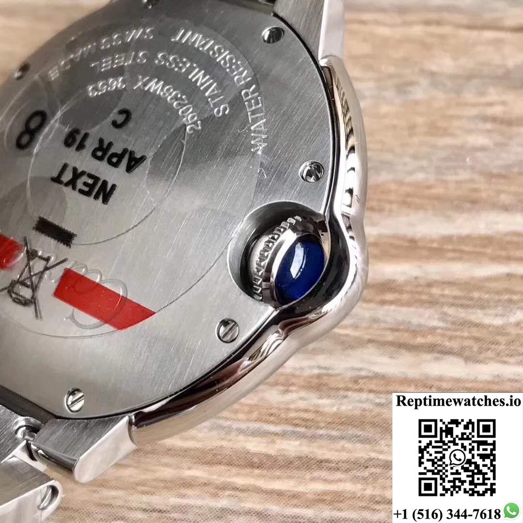 Ballon Bleu De Cartier W6920084 33Mm V6 Factory Silver Dial-Rep Time Watches
