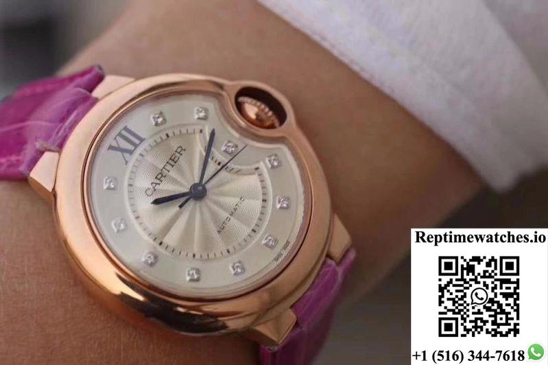 Ballon Bleu De Cartier We902040 V9 Factory Silver Textured Dial-Rep Time Watches