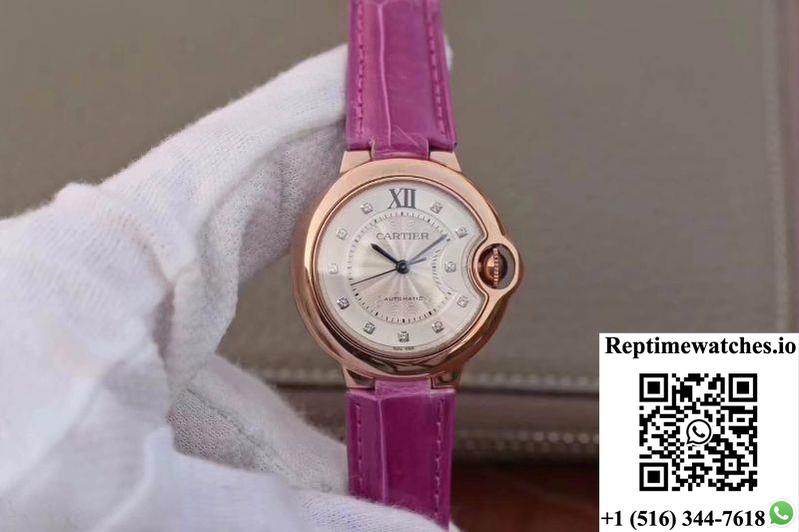 Ballon Bleu De Cartier We902040 V9 Factory Silver Textured Dial-Rep Time Watches