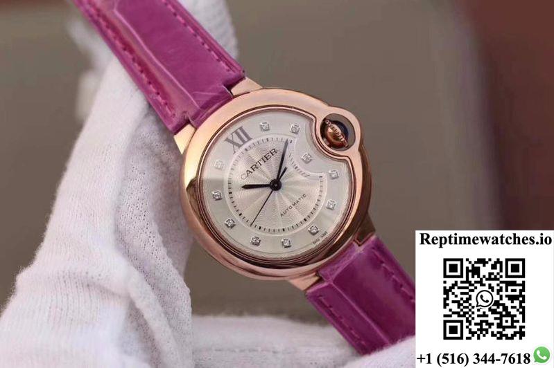 Ballon Bleu De Cartier We902040 V9 Factory Silver Textured Dial-Rep Time Watches
