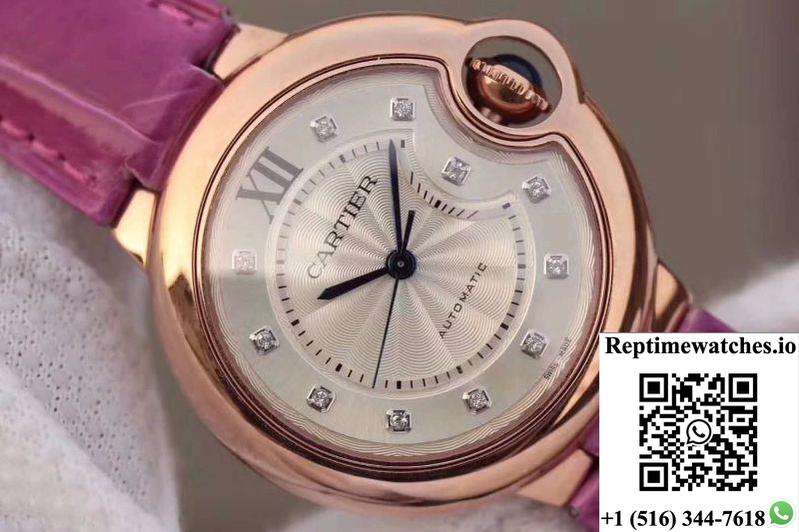 Ballon Bleu De Cartier We902040 V9 Factory Silver Textured Dial-Rep Time Watches