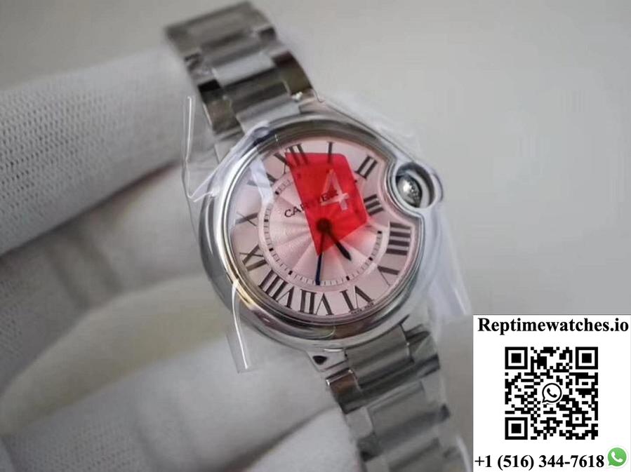 Ballon Bleu De Cartier We902073 33Mm V6 Factory Pink Dial-Rep Time Watches