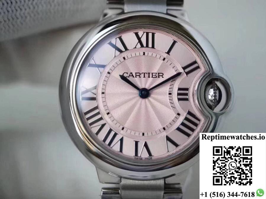 Ballon Bleu De Cartier We902073 33Mm V6 Factory Pink Dial-Rep Time Watches
