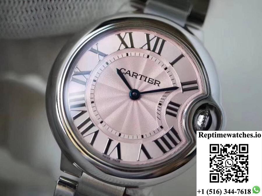 Ballon Bleu De Cartier We902073 33Mm V6 Factory Pink Dial-Rep Time Watches
