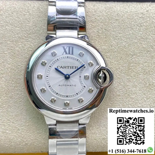 Ballon Bleu De Cartier WE902074 33MM V6 Factory Steel Strap AI Factory