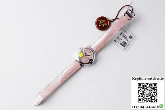 Ballon Bleu De Cartier WSBB0002 33MM AF Factory Pink Dial - Watches
