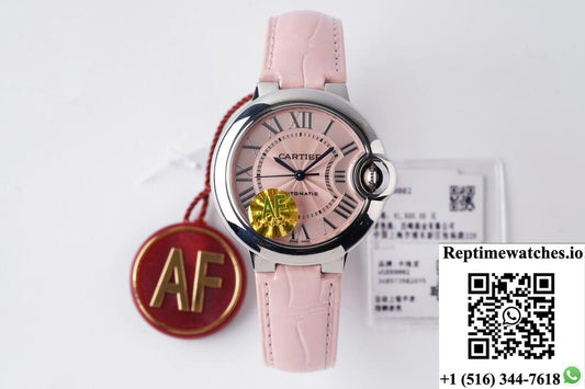 Ballon Bleu De Cartier Wsbb0002 33Mm Af Factory Pink Dial-Rep Time Watches