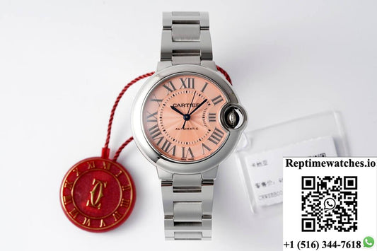 Ballon Bleu De Cartier Wsbb0046 33Mm Af Factory Pink Dial-Rep Time Watches