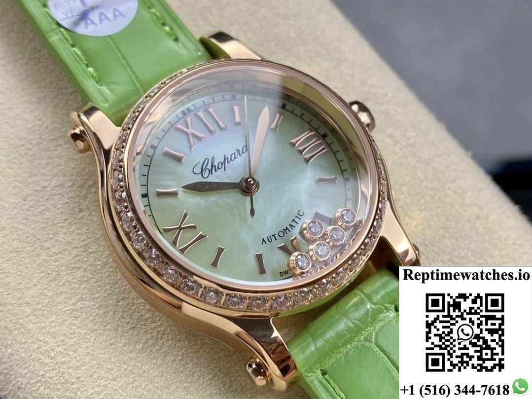 Chopard Happy Sport 274893-5016 Yf Factory Green Dial-Rep Time Watches