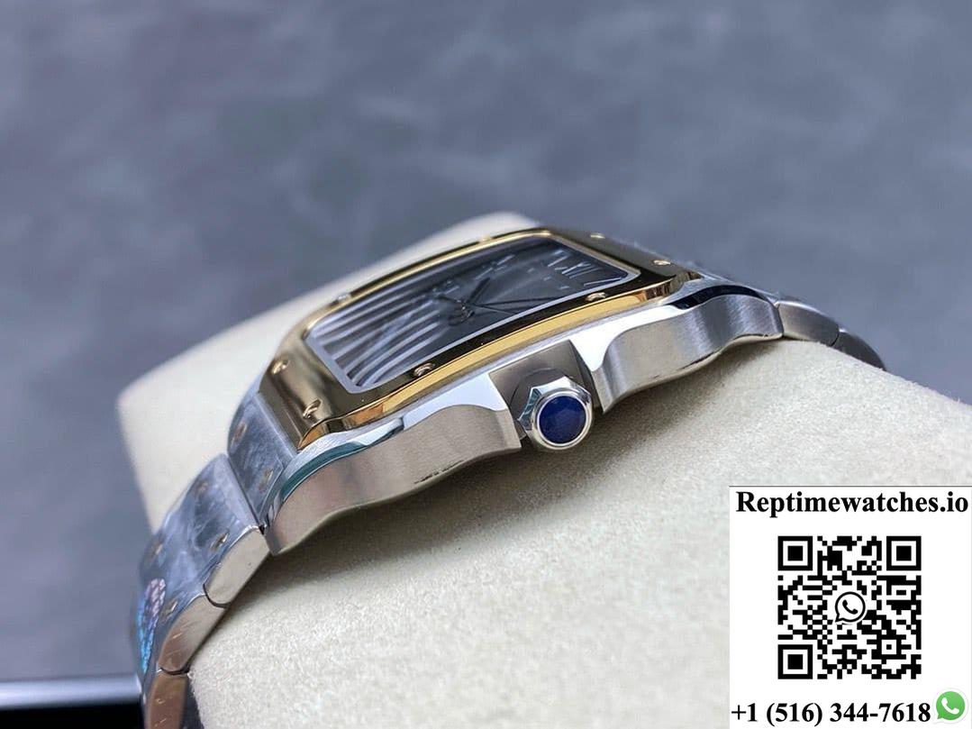 Cartier Santos W2SA0030 BV Factory Gradient Grey Dial