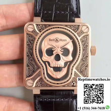 Bell & Ross BR 01 Skull Bronze Rose Gold and Black Dial - Watches
