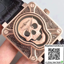 Bell & Ross BR 01 Skull Bronze Rose Gold and Black Dial - Watches