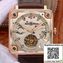 Bell & Ross BR-X2 Tourbillon 18K Rose Gold Stainless Steel Brushed Dial - Watches