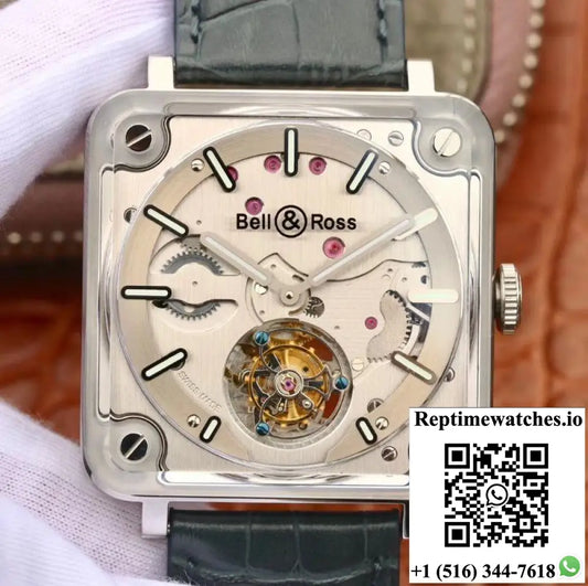 Bell Ross BR-X2 Tourbillon Stainless Steel Brushed Dial - Watches