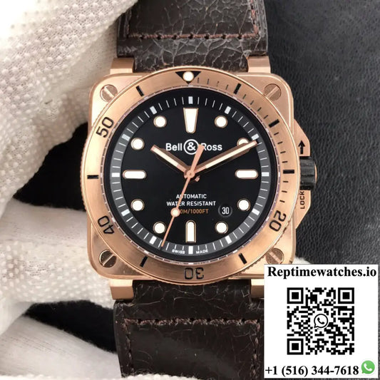 Bell & Ross BR0392-D-BL-BR/SCA Black Dial AI Factory