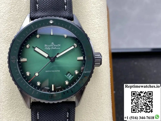 Blancpain Fifty Fathoms 5000-0153-B52A GF Factory Green Dial